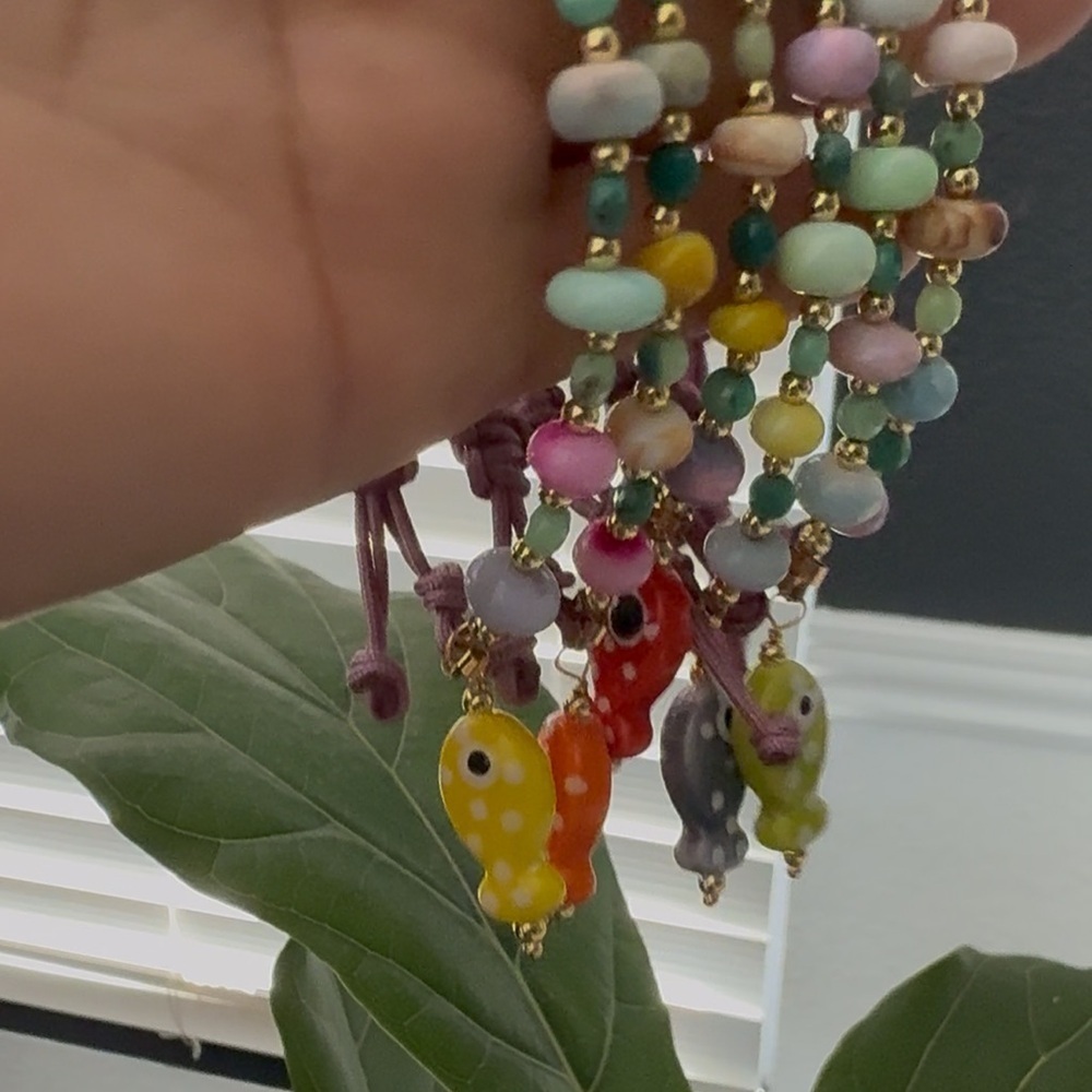 Colorful Opal Beaded Bracelets - Picture 8 of 8